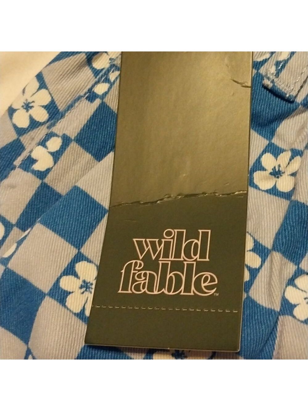 NWT Wild Fable Pants &  Blue With White Flowered Flare Pants  Size:S - Picture 11 of 14
